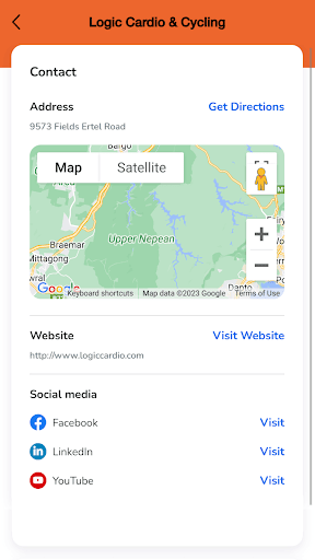 Android application Logic Cardio & Cycling screenshort