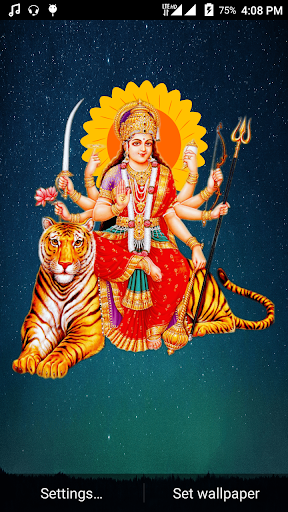 Maa Durga: Aura Live Wallpaper Screen 2