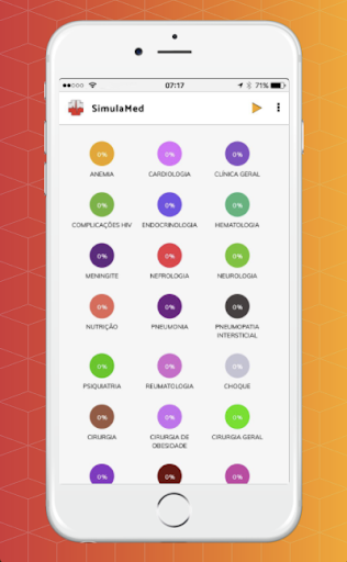 Android application SimulaMed screenshort