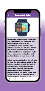 HW22 pro smartwatch Guide