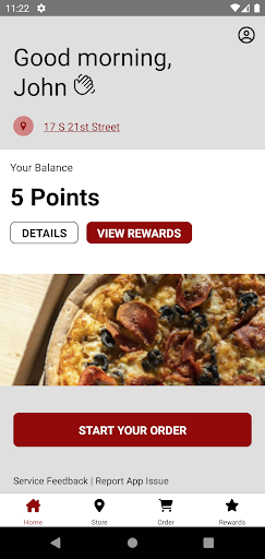 Android application Tetra Pizza & Grill screenshort