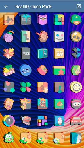 Real3D - Icon Pack - Personalization - apps