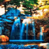 Blue Waterfall Mountain LWP icon