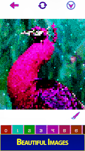 Glitter Pixel Art: Color by Nu