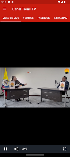 Vista previa de la aplicación