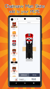 Chainsaw Man Skins for MCPE