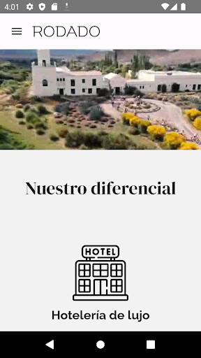 Android application Rodado Bike & Travel screenshort