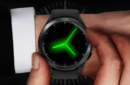 EY07 Green Glow Watchface Screen 2