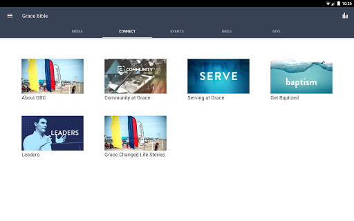 Screenshot of Grace Bible Church App
