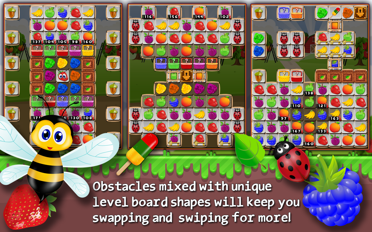 Android application Fruit Drops 3 - Match 3 puzzle screenshort