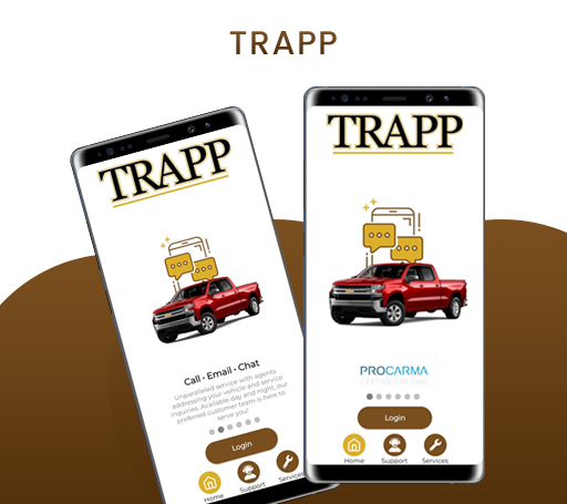 Android application TRAPP AUTO CARE screenshort