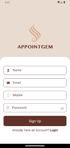 AppointGEM - Customer App Screen 2