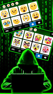 Neon Matrix Hacker Keyboard Background 1.0 APK screenshots 4