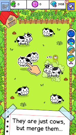 Game screenshot Cow Evolution: Idle Merge Game mod apk