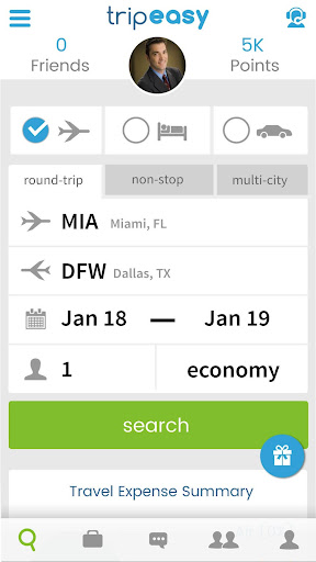 Android application TripEasy Business Travel screenshort