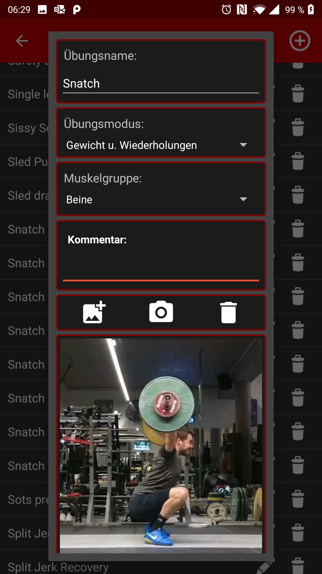 Android application Stelios PRO Gym & Fitnesstracker screenshort
