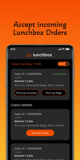 Lunchbox Delivery Partner Screen 2