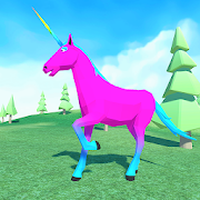 ? Unicorn Simulator Family Free 2－Wild Horse Game