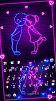 screenshot of Neon Love Live Theme