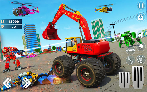 Monster Crane robot Car Games 1.2.4 screenshots 1