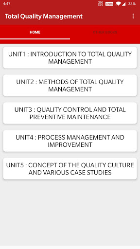 Android application Total Quality Management : TQM screenshort