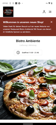 Android application Bistro Ambiente screenshort