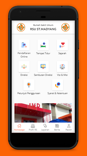 Android application RSU Siti Madyang Palopo screenshort