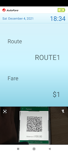 Autofare Terminal Screen 2