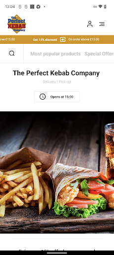 Android application The Perfect Kebab Company screenshort