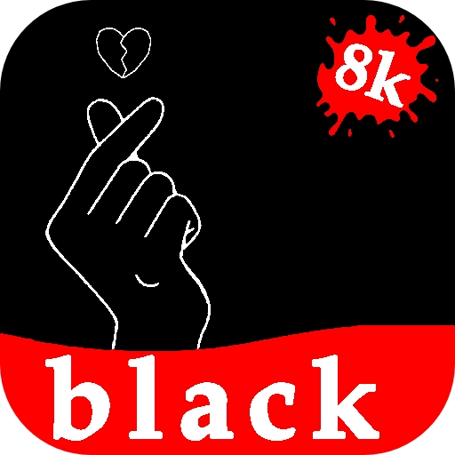 black wallpaper 8k 2024 logo