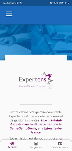 Android application Expertens - Expert Comptable screenshort