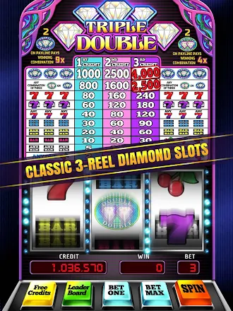 Game screenshot Triple Double Diamond Slots apk download