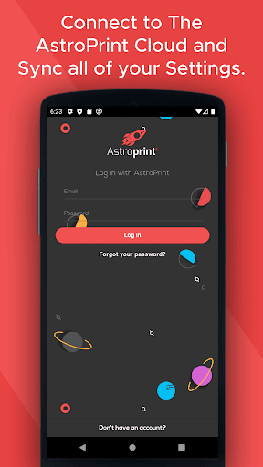 Android application AstroPrint (for 3D Printing) screenshort