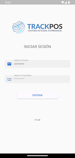 Android application TrackingPOS Ruteros screenshort