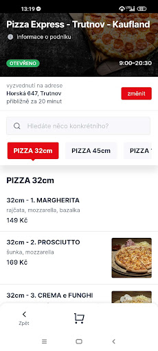 Pizza Express Trutnov Kaufland Screen 2