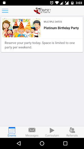 Android application Sterners Tae Kwon Do screenshort