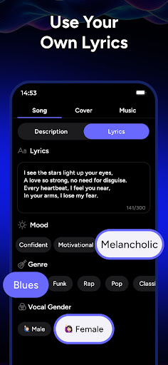 Screenshot of AI Music Maker - Melodia