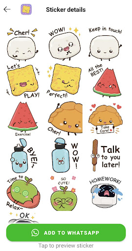 Yummy Buddies WhatsApp Sticker Screen 2