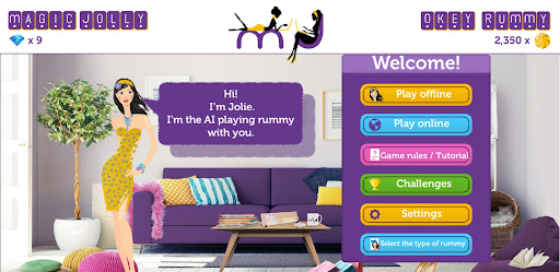 Android application Okey - Tile Rummy screenshort