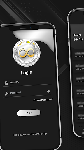Android application INFINCOIN screenshort