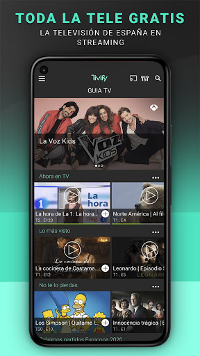 Android application Tivify screenshort
