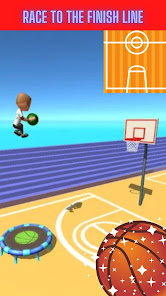 Captura 6 Slam Dunk Hoop Basketball Race android