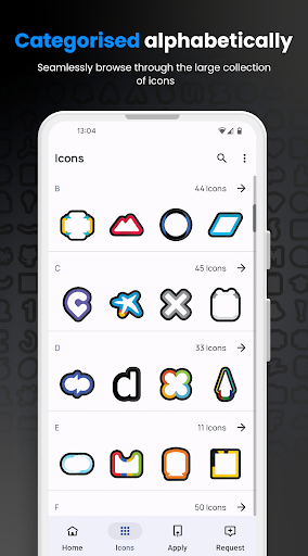 BASIT Icon Pack- Dark Lines ekran görüntüsü