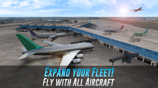 Airline Commander Flight Game MOD APK 1.8.6 (Missions Always Complete) Android