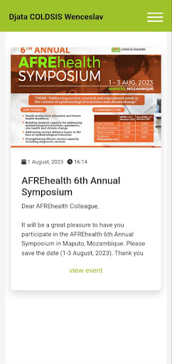 AFREhealth Screen 2