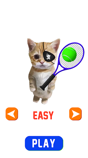 Cat Meow Tennis Sport Battle
