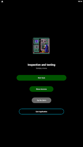 Android application Inspection and testing Quiz screenshort
