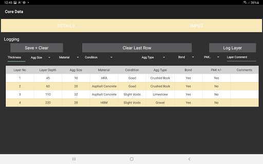 Core DATA Screen 2