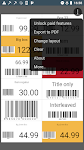 screenshot of Barcode Generator - labels PDF