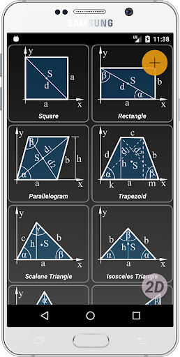 Android application Geometryx: Geometry Calculator screenshort